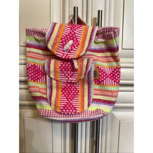 Pinzon Women's Artesanias Woven Backpack Handbag Multicolor